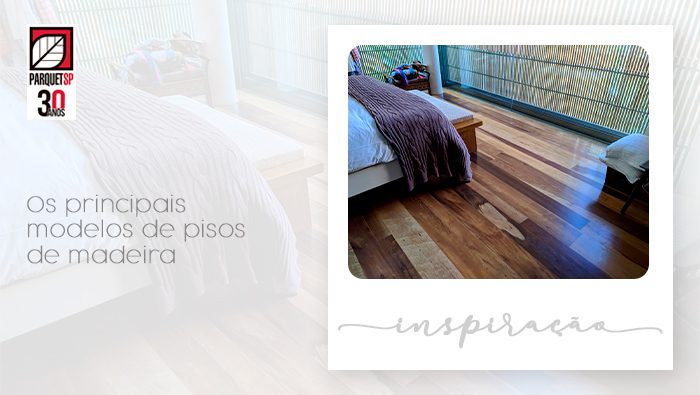 A imagem mostra piso de madeira.