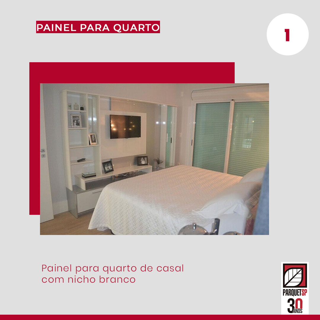 Painel de madeira para o quarto sofisticacao para o ambiente ParquetSP 1