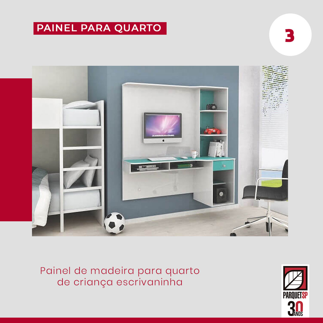 Painel de madeira para o quarto sofisticacao para o ambiente ParquetSP 3